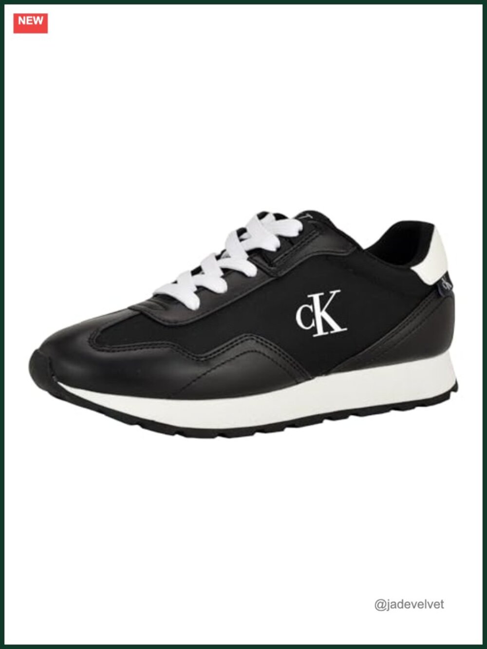 Faux Leather Lace-Up Low Top Sneakers
